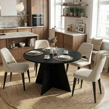 Τραπέζι Tailor Χρώμα Sencron Black Ø120x75,7