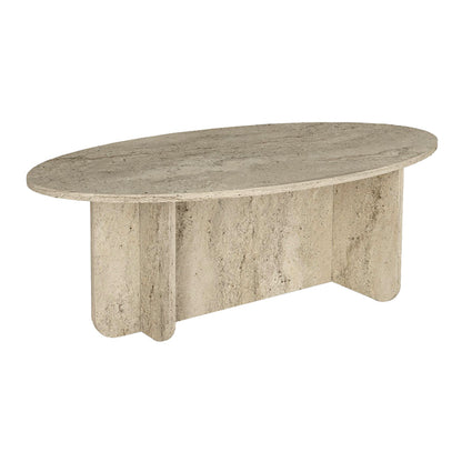 Τραπεζάκι Σαλονιού Ravey Χρώμα Travertine 120x60x39,6