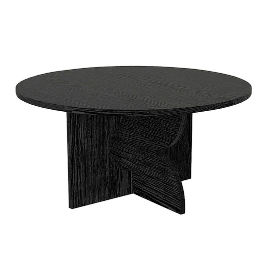 Τραπεζάκι Σαλονιού Mara Χρώμα Sencron Black Ø75x36,8