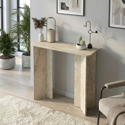 Κονσόλα Mara Χρώμα Travertine 90x29,6x91,8