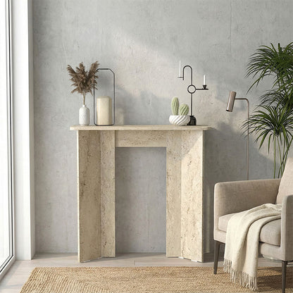 Κονσόλα Mara Χρώμα Travertine 90x29,6x91,8