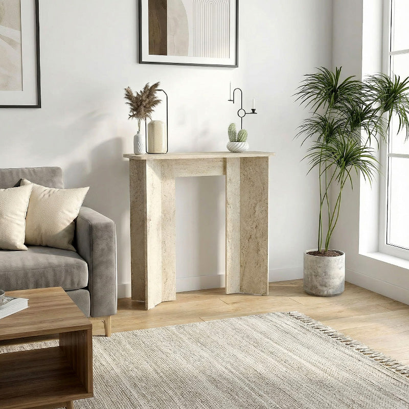 Κονσόλα Mara Χρώμα Travertine 90x29,6x91,8