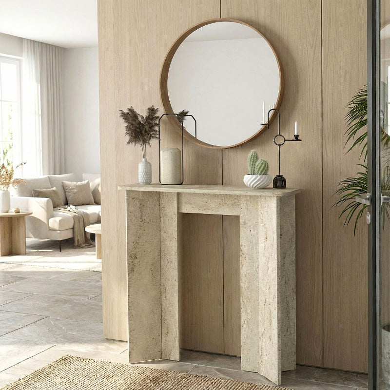 Κονσόλα Mara Χρώμα Travertine 90x29,6x91,8