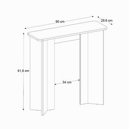 Κονσόλα Mara Χρώμα Travertine 90x29,6x91,8