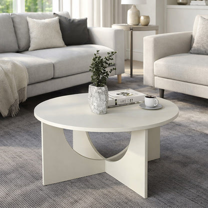 Τραπεζάκι Σαλονιού Lemmar Χρώμα Sandstone Ø75x36,8