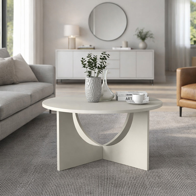 Τραπεζάκι Σαλονιού Lemmar Χρώμα Sandstone Ø75x36,8