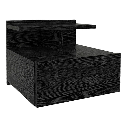 Κομοδίνο Επιτοίχιο Mislina Χρώμα Sencron Black 40x33,2x32