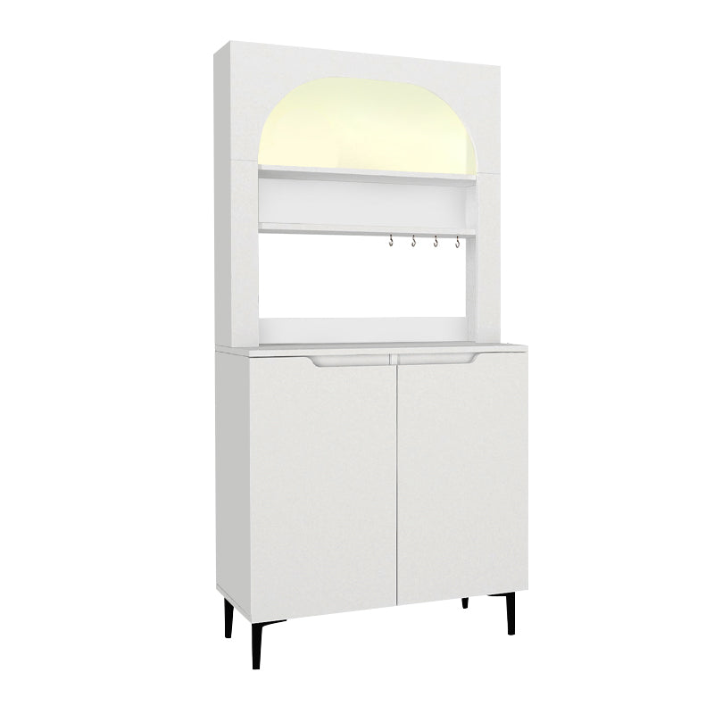 Έπιπλο Κουζίνας με LED Melinta 2 Χρώμα Λευκό 90x40x181,8
