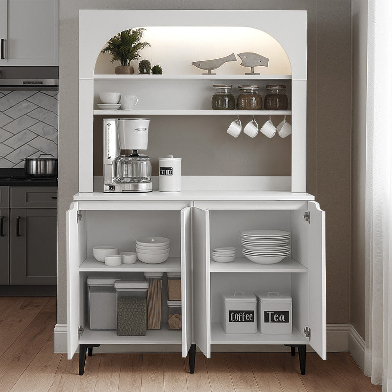 Έπιπλο Κουζίνας με LED Melinta 4 Χρώμα Λευκό 120x40x181,8