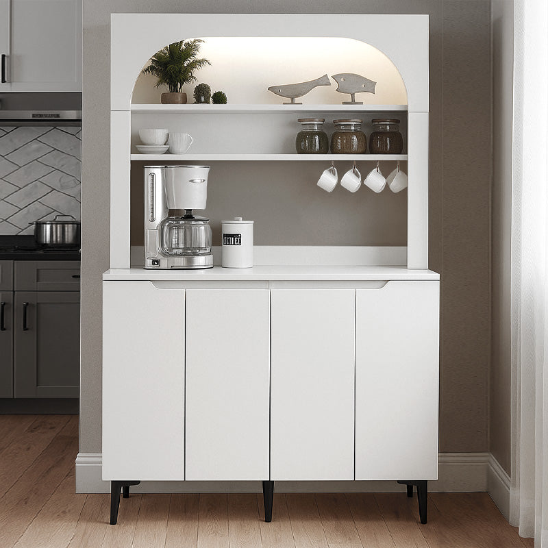 Έπιπλο Κουζίνας με LED Melinta 4 Χρώμα Λευκό 120x40x181,8