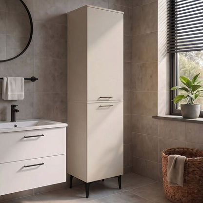 Ντουλάπι με Καλάθι Απλύτων Singa Χρώμα Sandstone 45x40x180