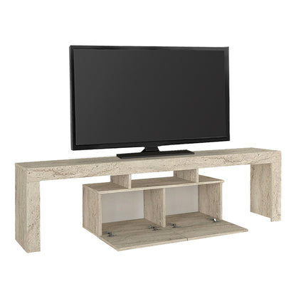Έπιπλο Τηλεόρασης Woodra Χρώμα Travertine 180x31,3x50,2