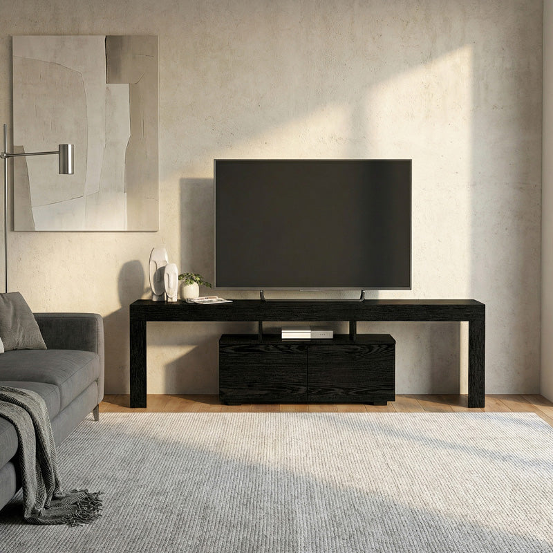 Έπιπλο Τηλεόρασης Woodra Χρώμα Sencron Black 180x31,3x50,2