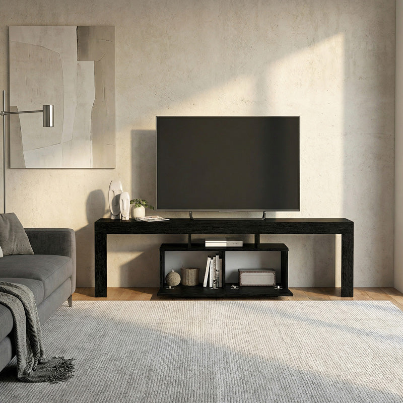 Έπιπλο Τηλεόρασης Woodra Χρώμα Sencron Black 180x31,3x50,2