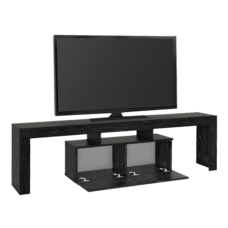 Έπιπλο Τηλεόρασης Woodra Χρώμα Sencron Black 180x31,3x50,2
