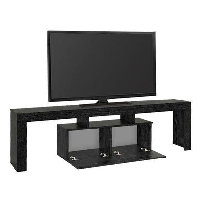 Έπιπλο Τηλεόρασης Woodra Χρώμα Sencron Black 180x31,3x50,2
