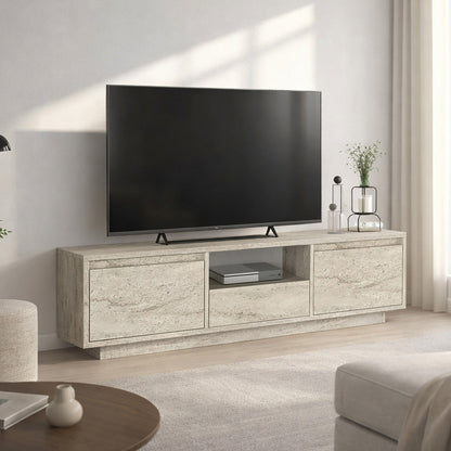 Έπιπλο Τηλεόρασης Lumbera Χρώμα Travertine 160x29,5x42