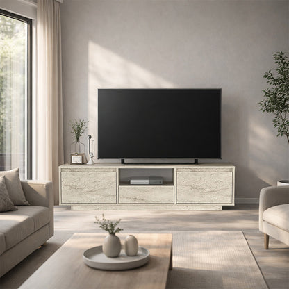 Έπιπλο Τηλεόρασης Lumbera Χρώμα Travertine 160x29,5x42