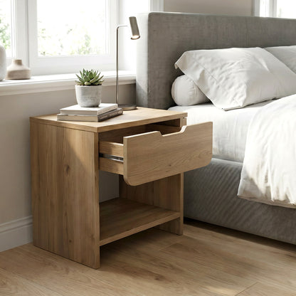 Κομοδίνο Mida Χρώμα Sepet Oak 45x40x52