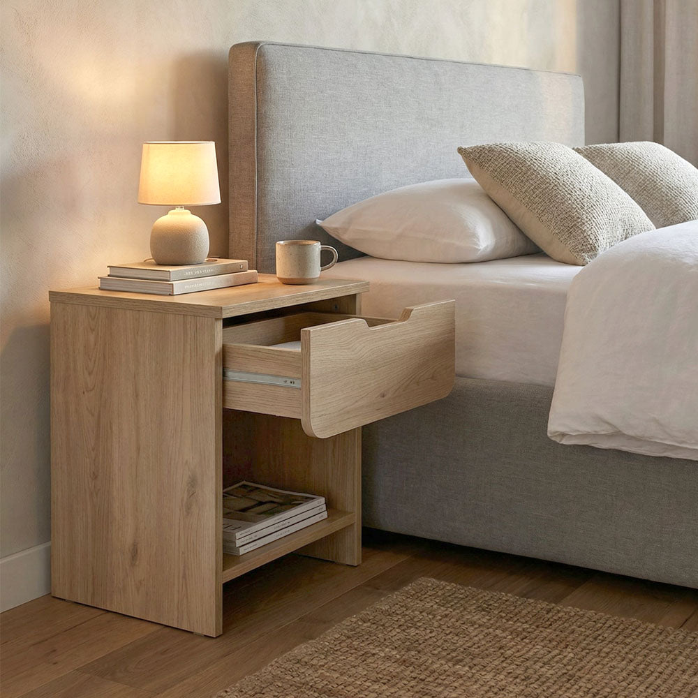 Κομοδίνο Mida Χρώμα Sepet Oak 45x40x52