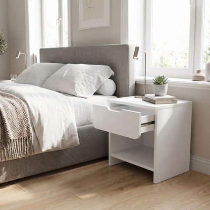 Mida Nightstand White Color 45x40x52