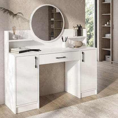 Τουαλέτα με Καθρέπτη Talos Χρώμα Λευκό 135x40x144,2