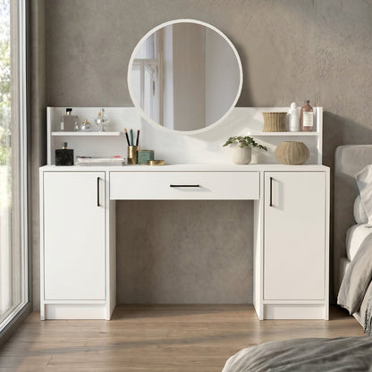 Τουαλέτα με Καθρέπτη Talos Χρώμα Λευκό 135x40x144,2