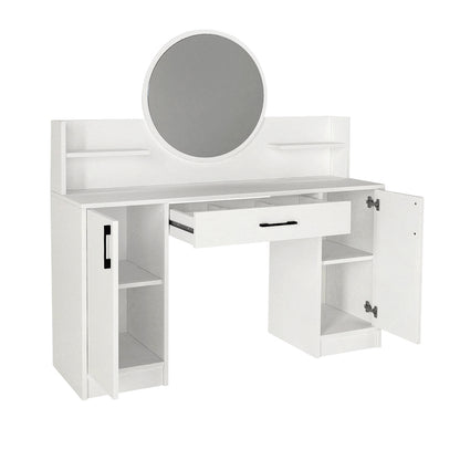 Τουαλέτα με Καθρέπτη Talos Χρώμα Λευκό 135x40x144,2