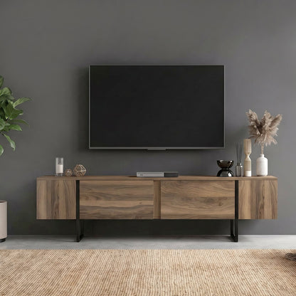 Έπιπλο Τηλεόρασης Orontes Χρώμα Καρυδί 180x29,6x50