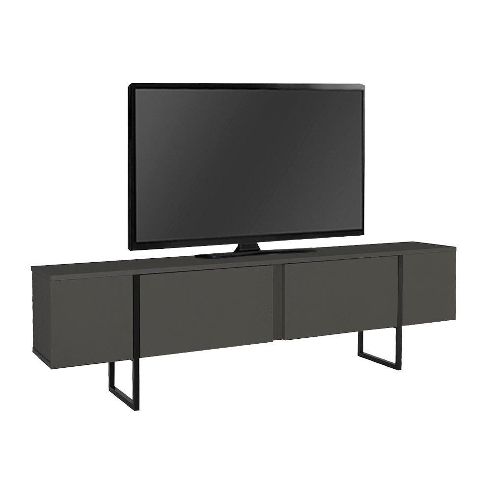 Έπιπλο Τηλεόρασης Orontes Χρώμα Ανθρακί 180x29,6x50