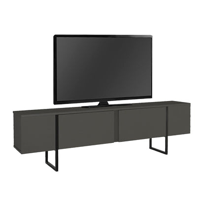 Έπιπλο Τηλεόρασης Orontes Χρώμα Ανθρακί 180x29,6x50