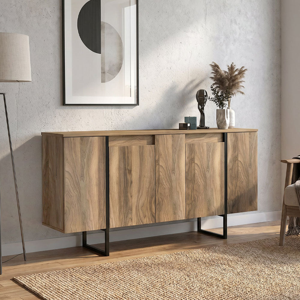 Μπουφές Orontes Χρώμα Καρυδί 160x35,2x80