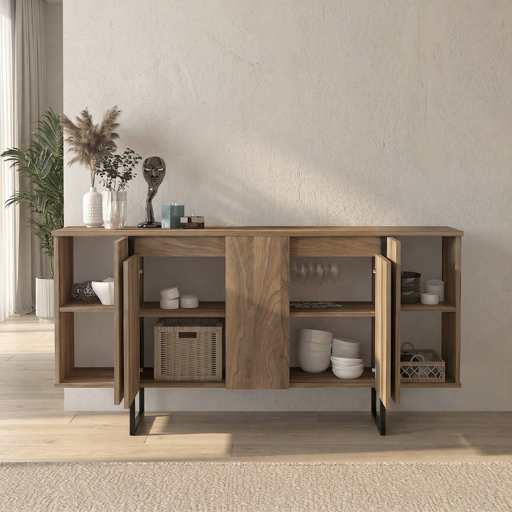 Μπουφές Orontes Χρώμα Καρυδί 160x35,2x80
