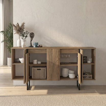 Μπουφές Orontes Χρώμα Καρυδί 160x35,2x80
