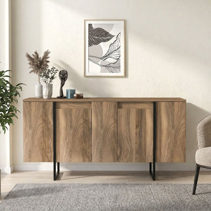 Μπουφές Orontes Χρώμα Καρυδί 160x35,2x80