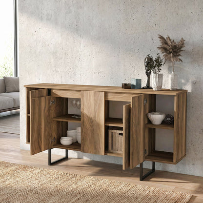 Μπουφές Orontes Χρώμα Καρυδί 160x35,2x80