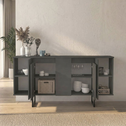 Μπουφές Orontes Χρώμα Ανθρακί 160x35,2x80