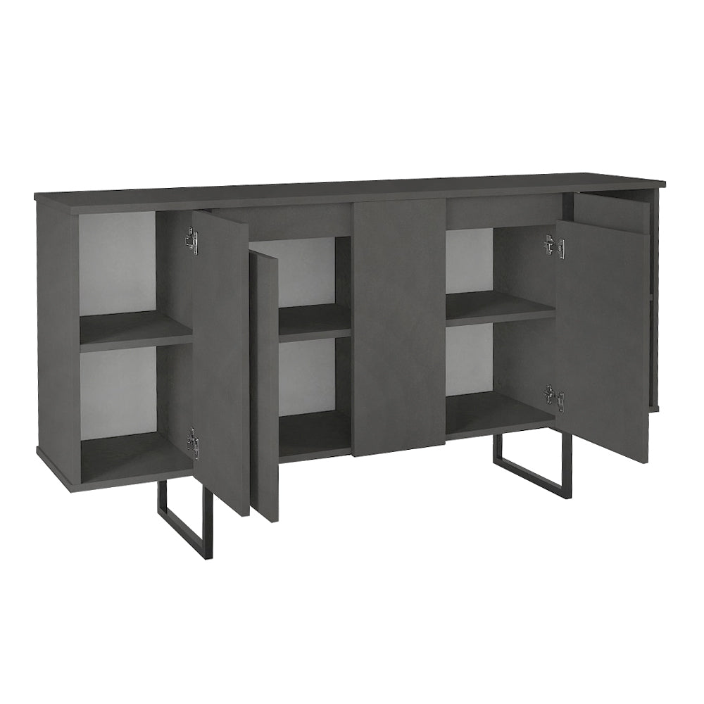 Μπουφές Orontes Χρώμα Ανθρακί 160x35,2x80