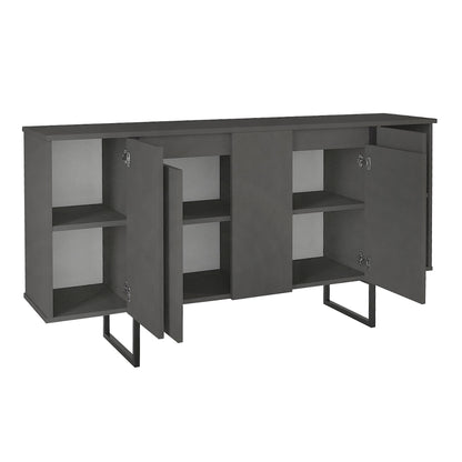 Μπουφές Orontes Χρώμα Ανθρακί 160x35,2x80