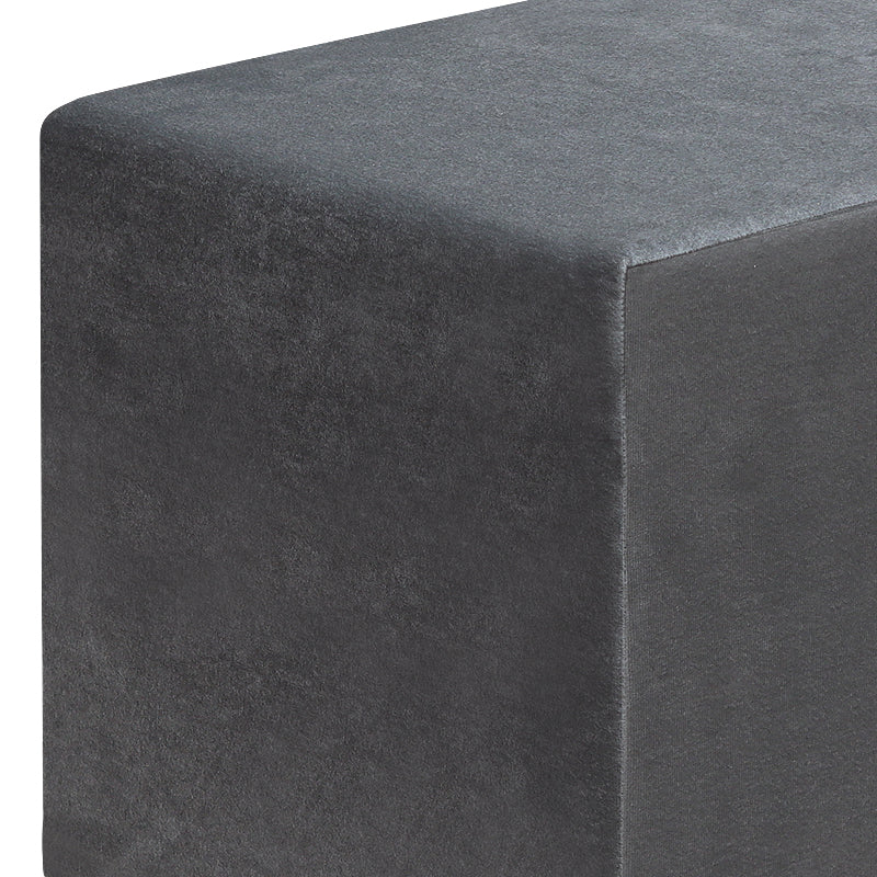 Σκαμπώ April Βελούδινο Χρώμα Γκρι 40x40x40