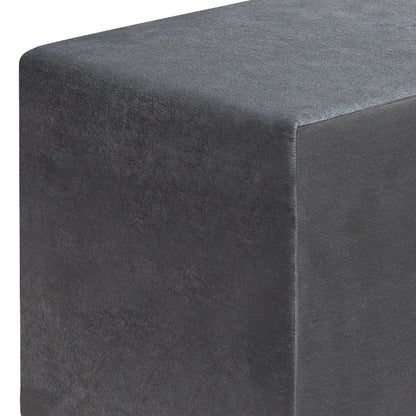 Σκαμπώ April Βελούδινο Χρώμα Γκρι 40x40x40