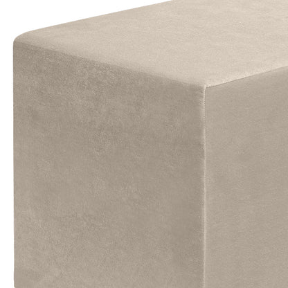 Σκαμπώ April Βελούδινο Χρώμα Μπεζ 40x40x40