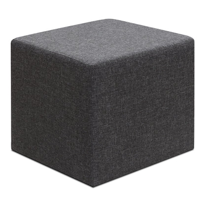 Σκαμπώ Linda Υφασμάτινο Χρώμα Ανθρακί 40x40x40