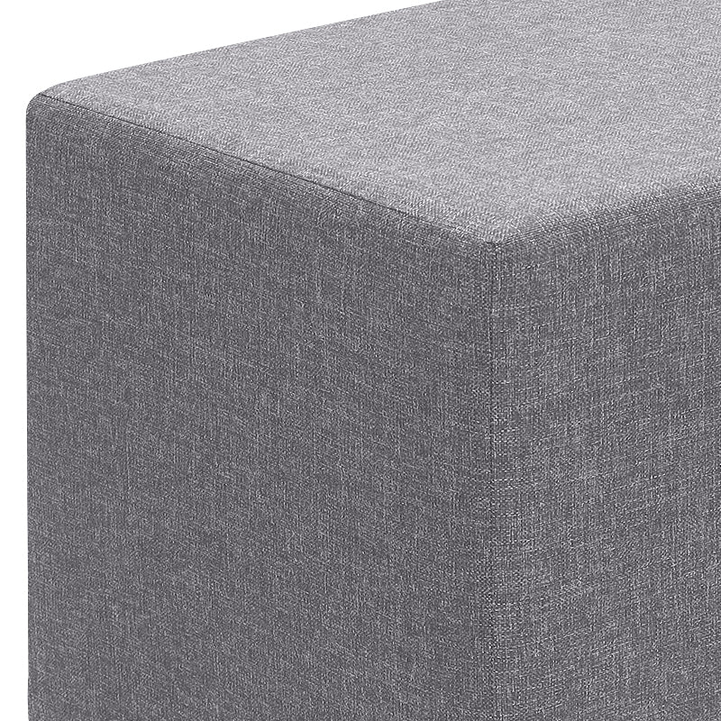 Σκαμπώ Linda Υφασμάτινο Χρώμα Γκρι 40x40x40