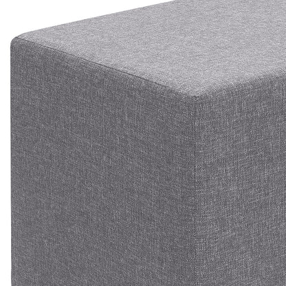 Σκαμπώ Linda Υφασμάτινο Χρώμα Γκρι 40x40x40