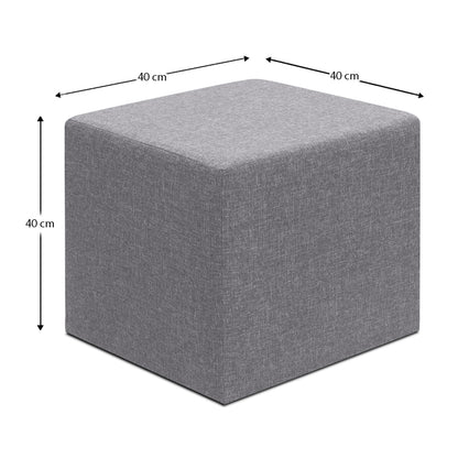 Σκαμπώ Linda Υφασμάτινο Χρώμα Γκρι 40x40x40