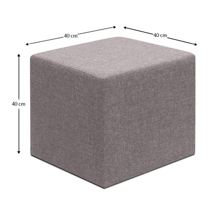 Σκαμπώ Linda Υφασμάτινο Χρώμα Καφέ 40x40x40