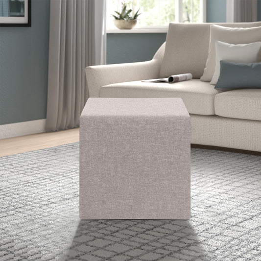 Σκαμπώ Linda Υφασμάτινο Χρώμα Μπεζ 40x40x40