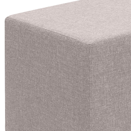 Σκαμπώ Linda Υφασμάτινο Χρώμα Μπεζ 40x40x40