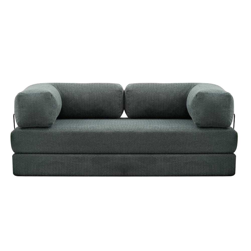 Comfort 3-Seater Fabric Sofa Bed Mint Color 190x95x75